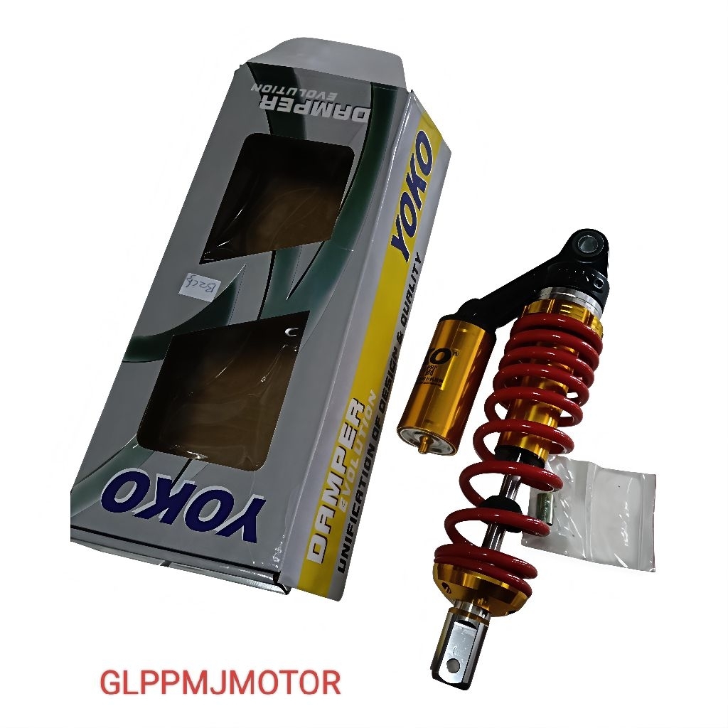 Shockbreaker Tabung Atas YOKO Motor Matic Mio Beat Vario 305mm Red Gold Sok Shok Shock Breaker Absor