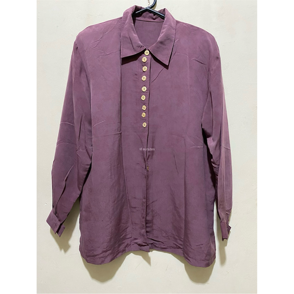 Kemeja Purple Mauve