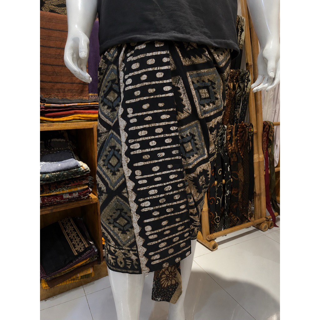 saput batik indigo