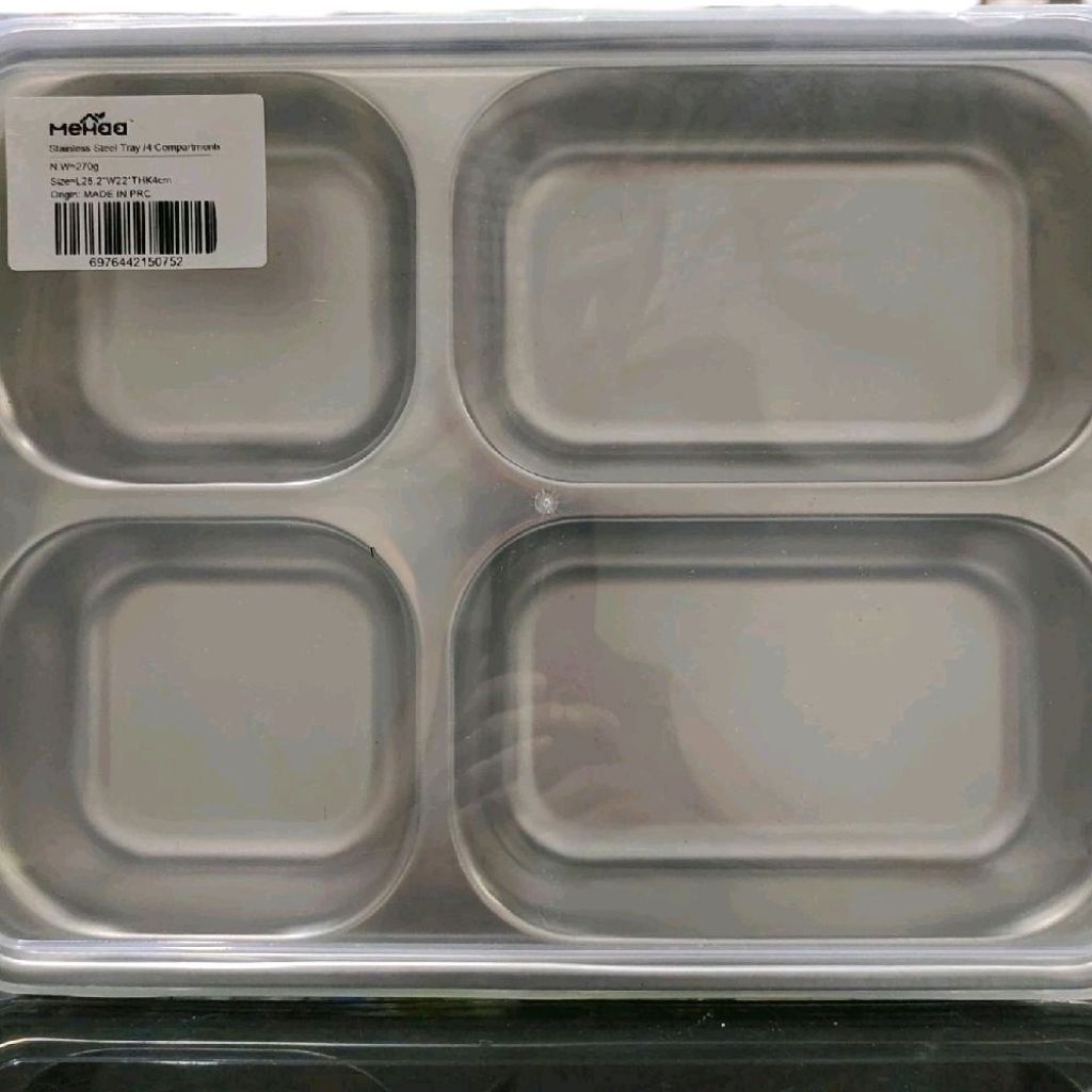 KOTAK MAKAN STAINLESS 4 SEKAT