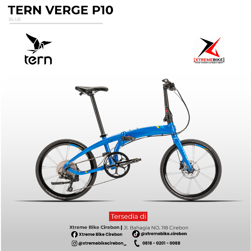 Sepeda Lipat Tern Verge P10 10 Speed Alloy