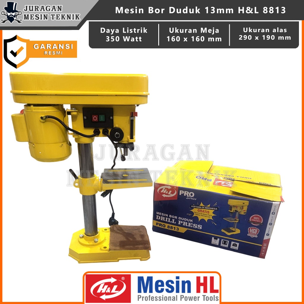 Mesin Bor Duduk 13mm H&L 8813