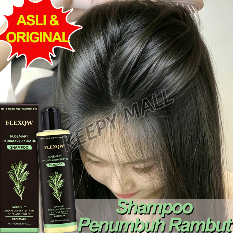 Shampo Rosemary Shampoo Penumbuh Rambut Cepat Panjang Dan Tebal Shampoo Rambut Rontok Sampo Pemanjan