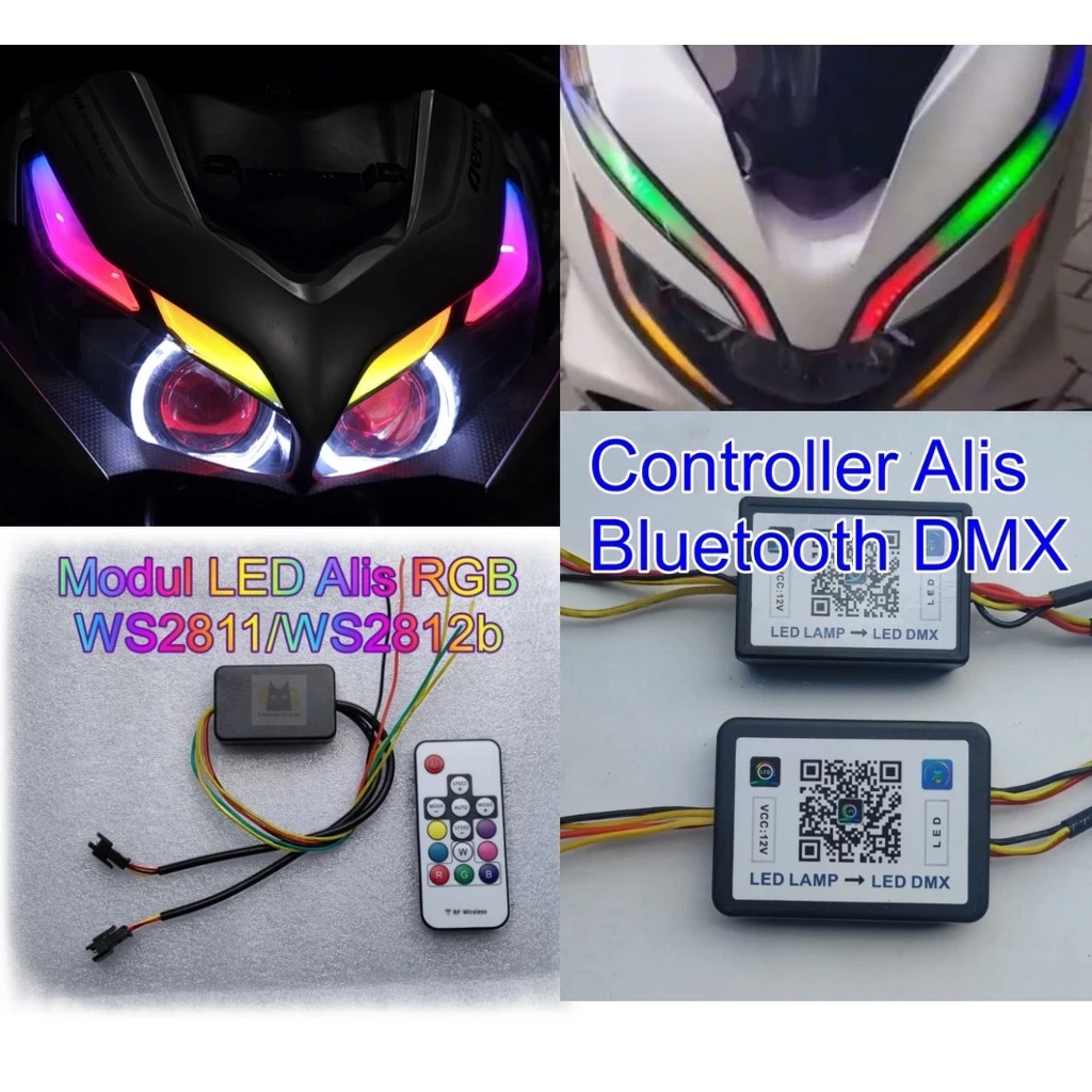Modul Controller LED Alis RGB WS2811 WS2812b remote bluetooth sein DMX