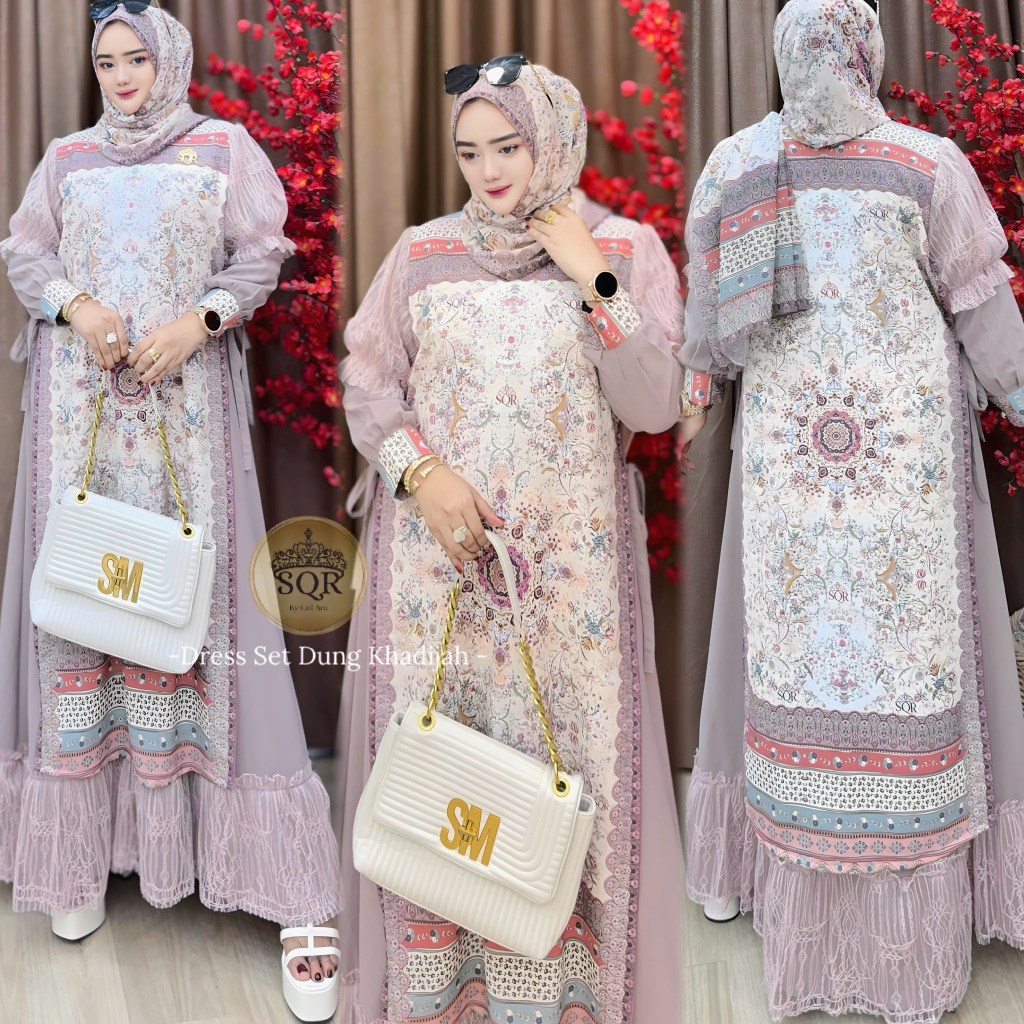 Gamis Khadijah | Gamis Khadijah Uni Ara | Gamis Uni Ara | Udah Sama Hijab Dress Khadijah | Dress Kha