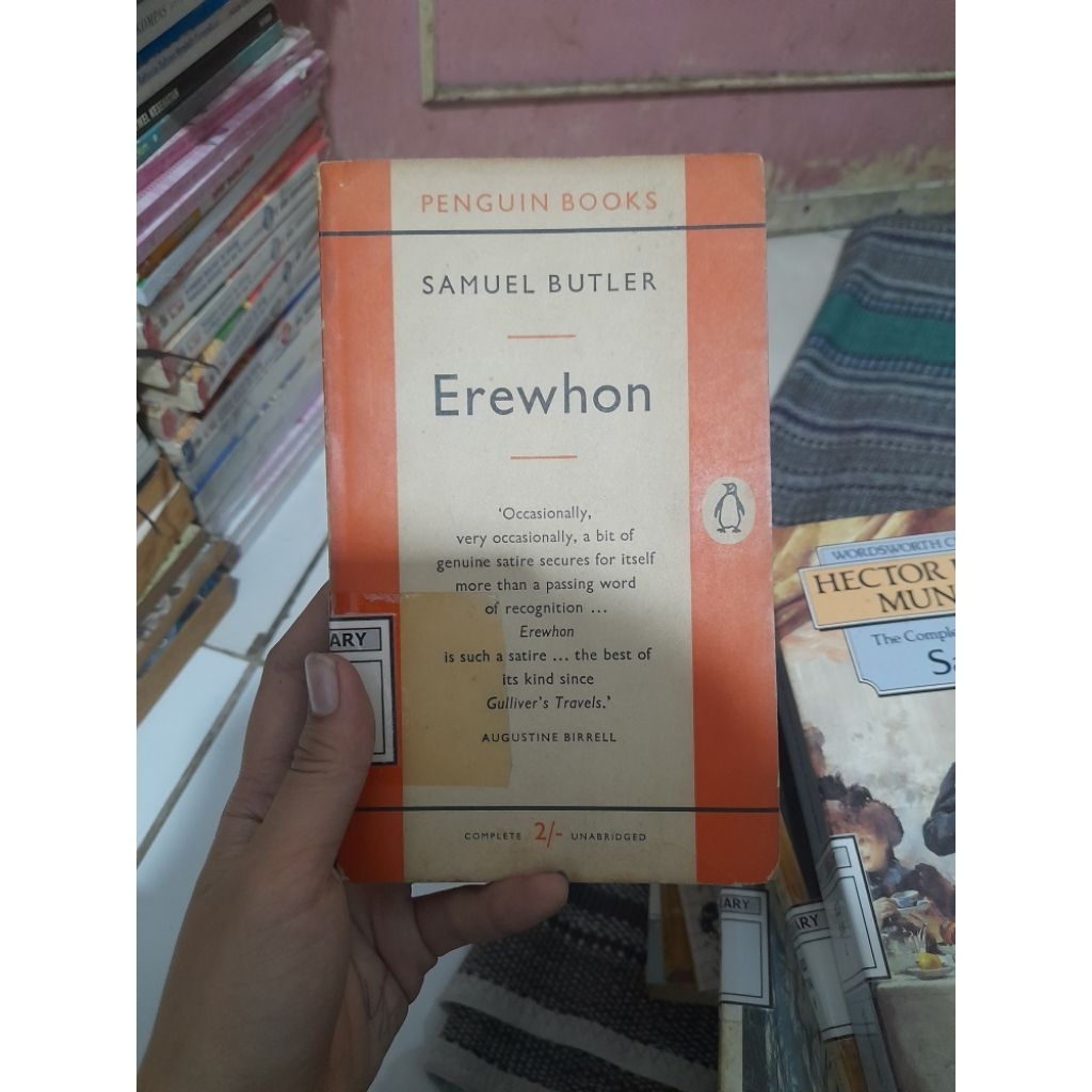 Erewhon by Samuel Butler Preloved Novel English Import Penguin Classic