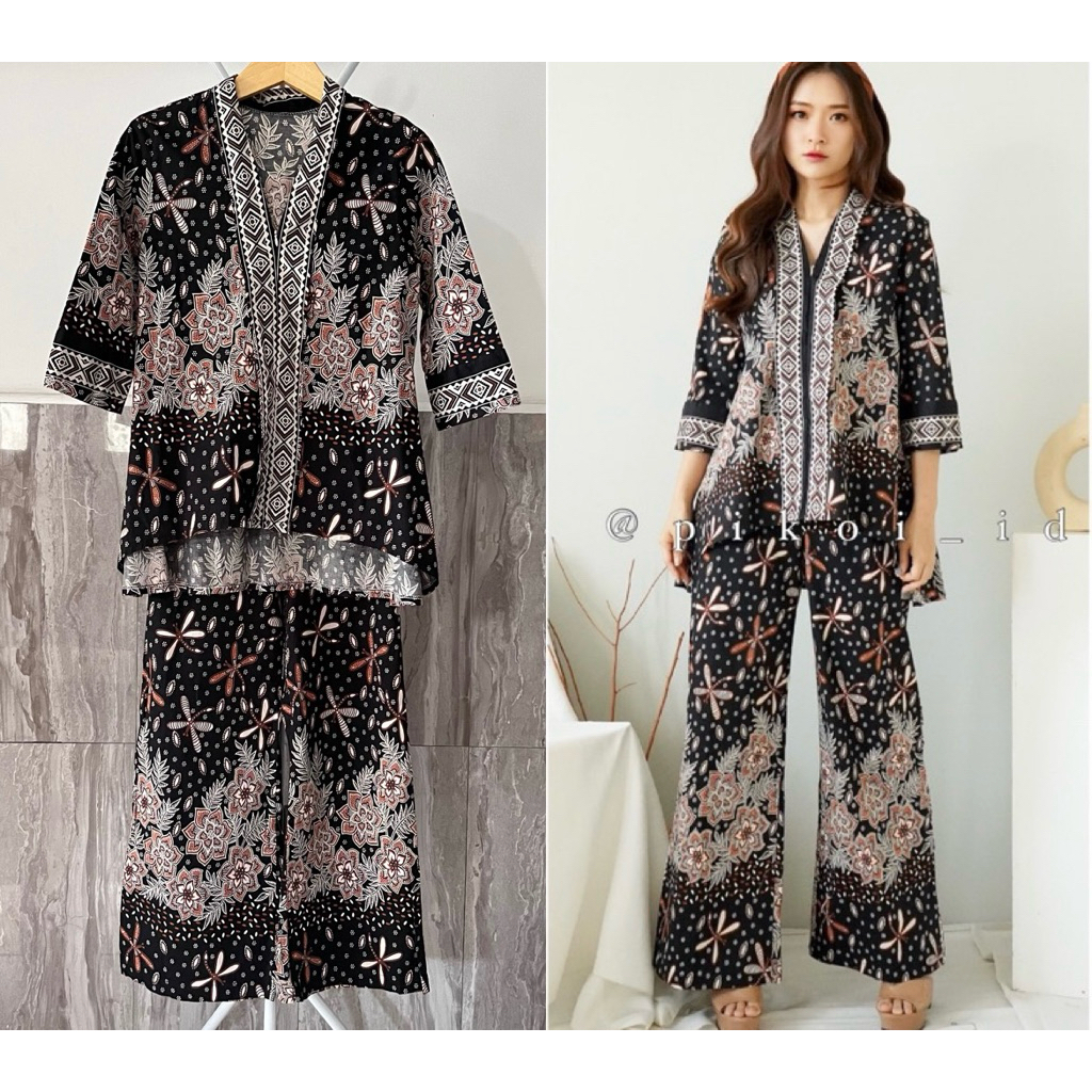 NEW Set Batik Wanita Blouse Celana Panjang