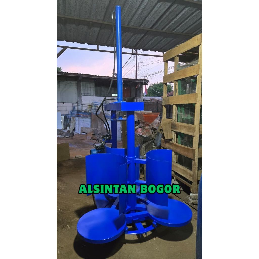 Mesin Press Fermentasi Silase 3 Drum | Hydraulic Silage Press Machine