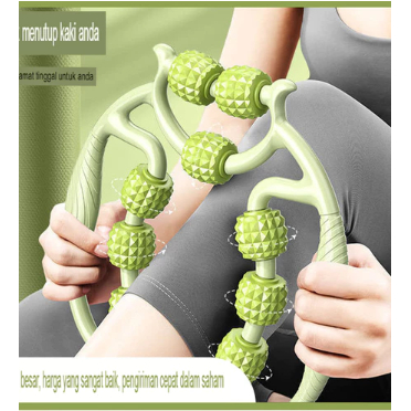 roller pijat pijit betis 9 roda alat pijat manual pria wabita facial dan badan NS