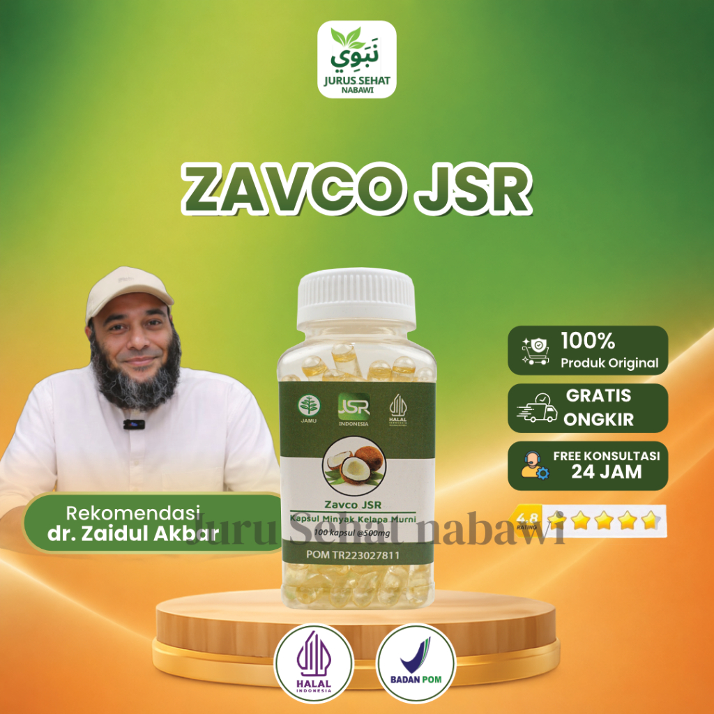 ZAVCO - Virgin Coconut Oil - VCO JSR dr Zaidul Akbar 100 Kapsul - ORIGINAL