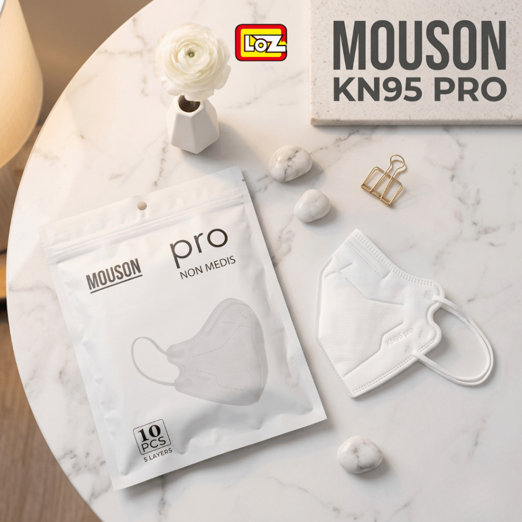 Masker Duckbill Pro - Putih Mouson KN95 Pro Dewasa Isi 10pcs