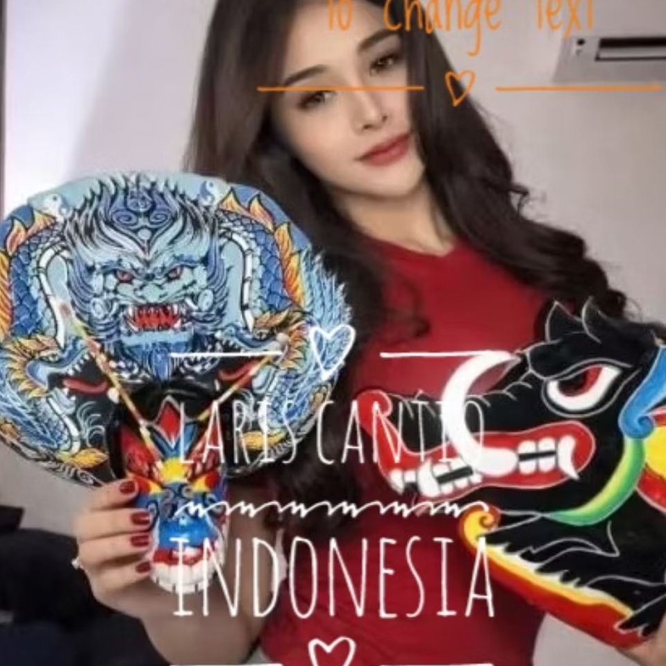 Paket Mainan Barongan Devil Caplokan Ganongan Reog Ponorogo Full Set Asli Anak Dewasa Topeng Reog