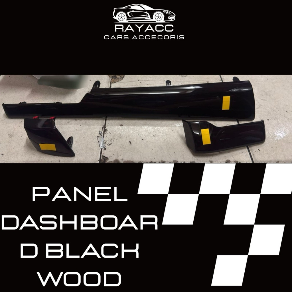 PANEL DASHBOARD BLACK WOOD INNOVA REBORN