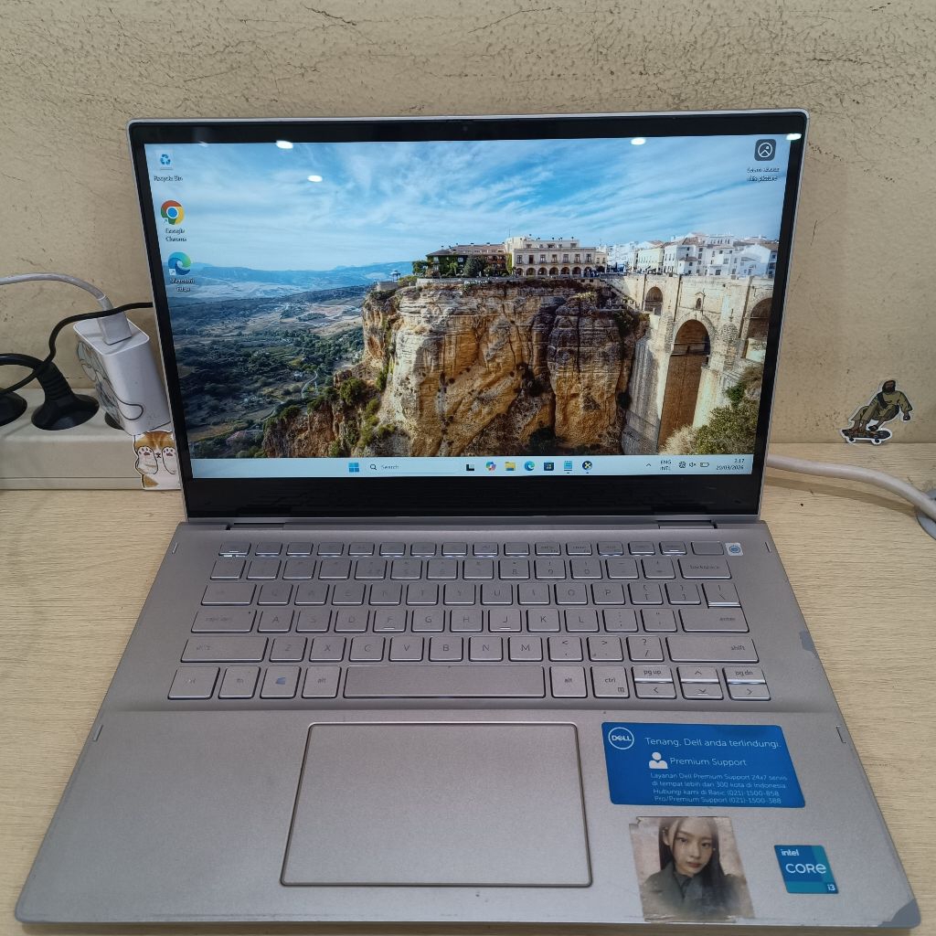 Dell Inspiron 5406 (2025) Intel core i3 1156G4 Ram 4/256 SSD (23X93) Touchscreen