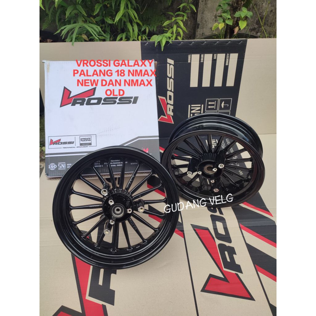 VELG PELEK RACING VROSSI VENOM GALAXY NMAX NEW DAN NMAX OLD PALANG 18 ORIGINAL VROSSI ACCESSORIES MO