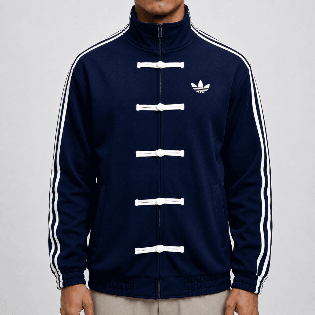 INDLOVESIA Cheongsam Track Jacket Pria Wanita - Chinese Streetwear [NAVY]