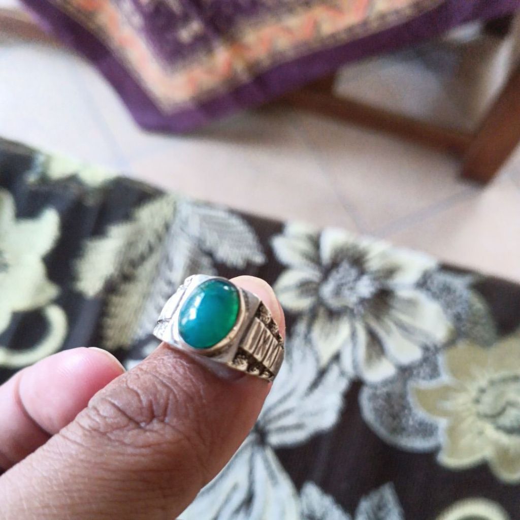 natural bacan ring perak