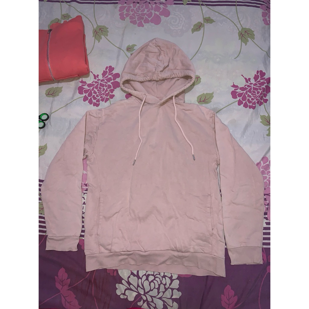 PRELOVED HOODIE BRAND POLHAM SOFT PINK M NO MINUS