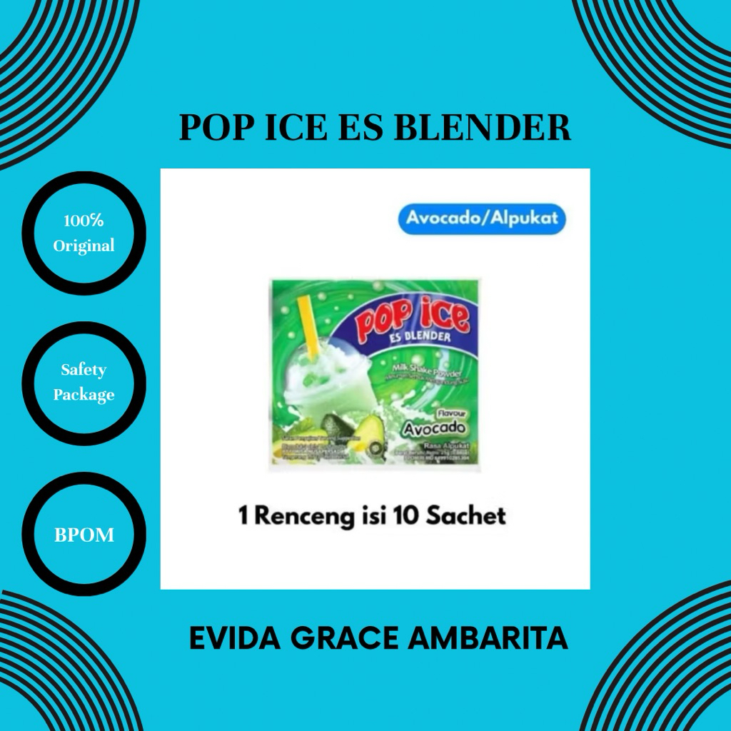 Pop Ice Es Blender Aneka Rasa Renteng 10 pcs