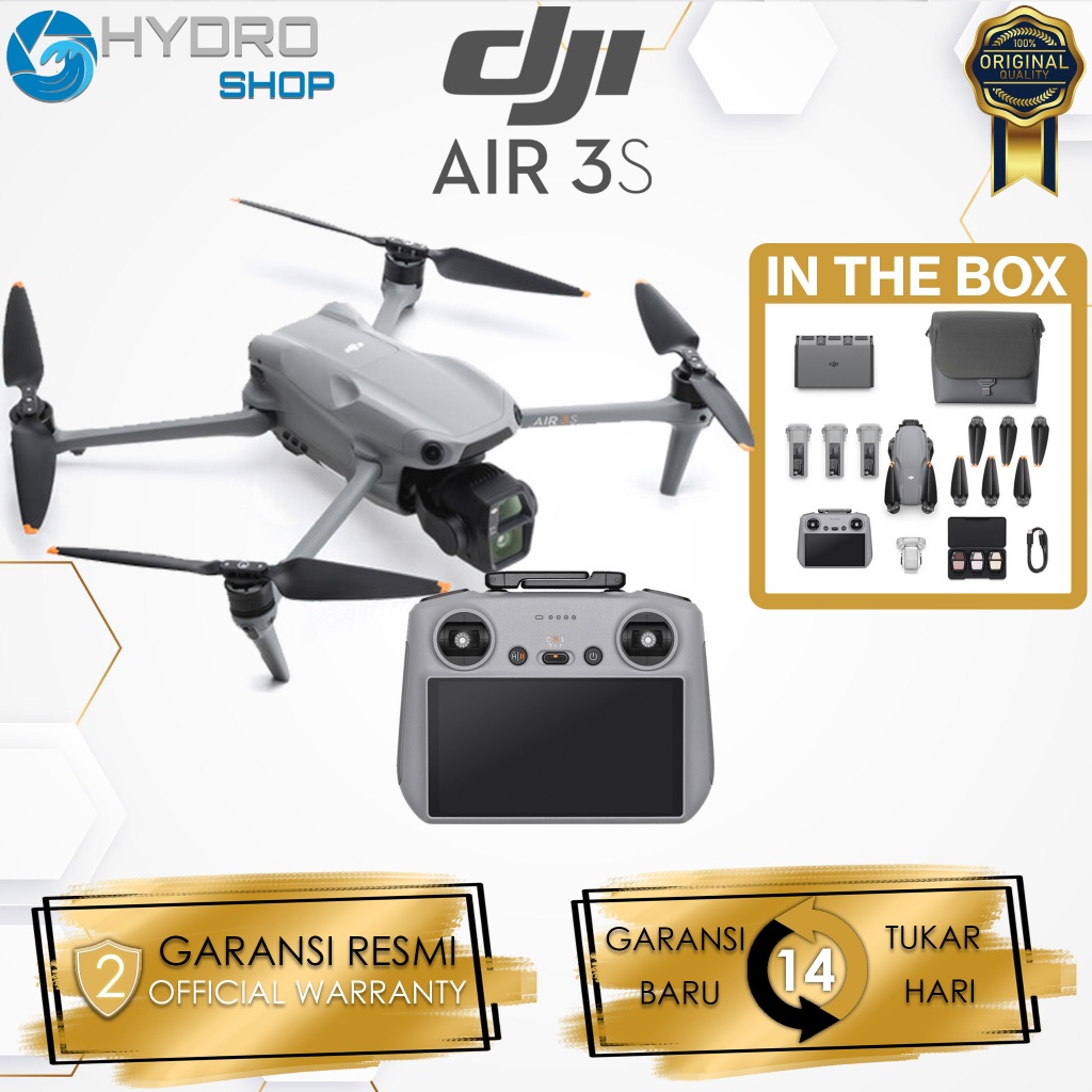 DJI Air 3S Drone with RC 2 Fly More Combo / DJI Air 3S RC 2 Fly More Combo / DJI Air 3 S