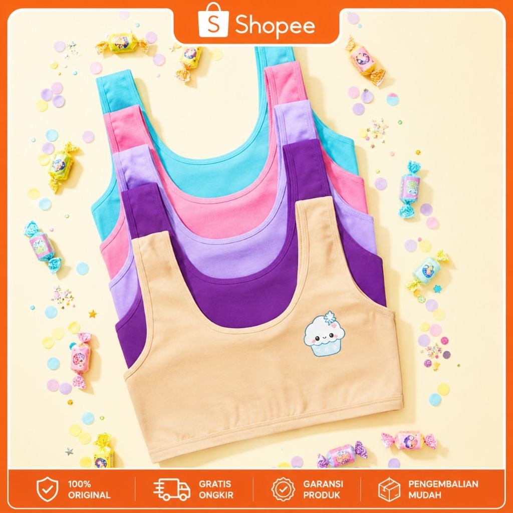 [ ISI 3 PCS 6 PCS ] Miniset Remaja IMPORT Bahan Katun Lembut//Miniset Anak Anak Prempuan//Miniset An