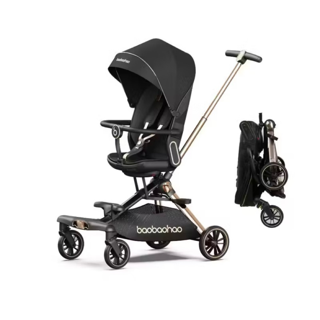 Stroller Lipat Baobaohao V16 - Desain Ringkas, Kemudi Aman, Mudah Dilipat