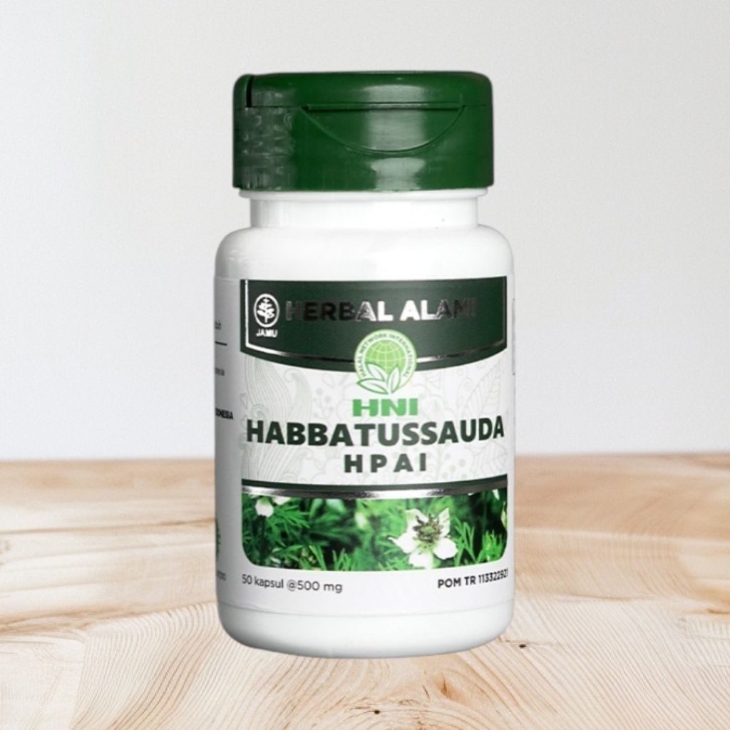 Habbatussauda HNI HPAI suplemen kapsul herbal berbasis jintan hitam (Nigella sativa) yang diproduksi