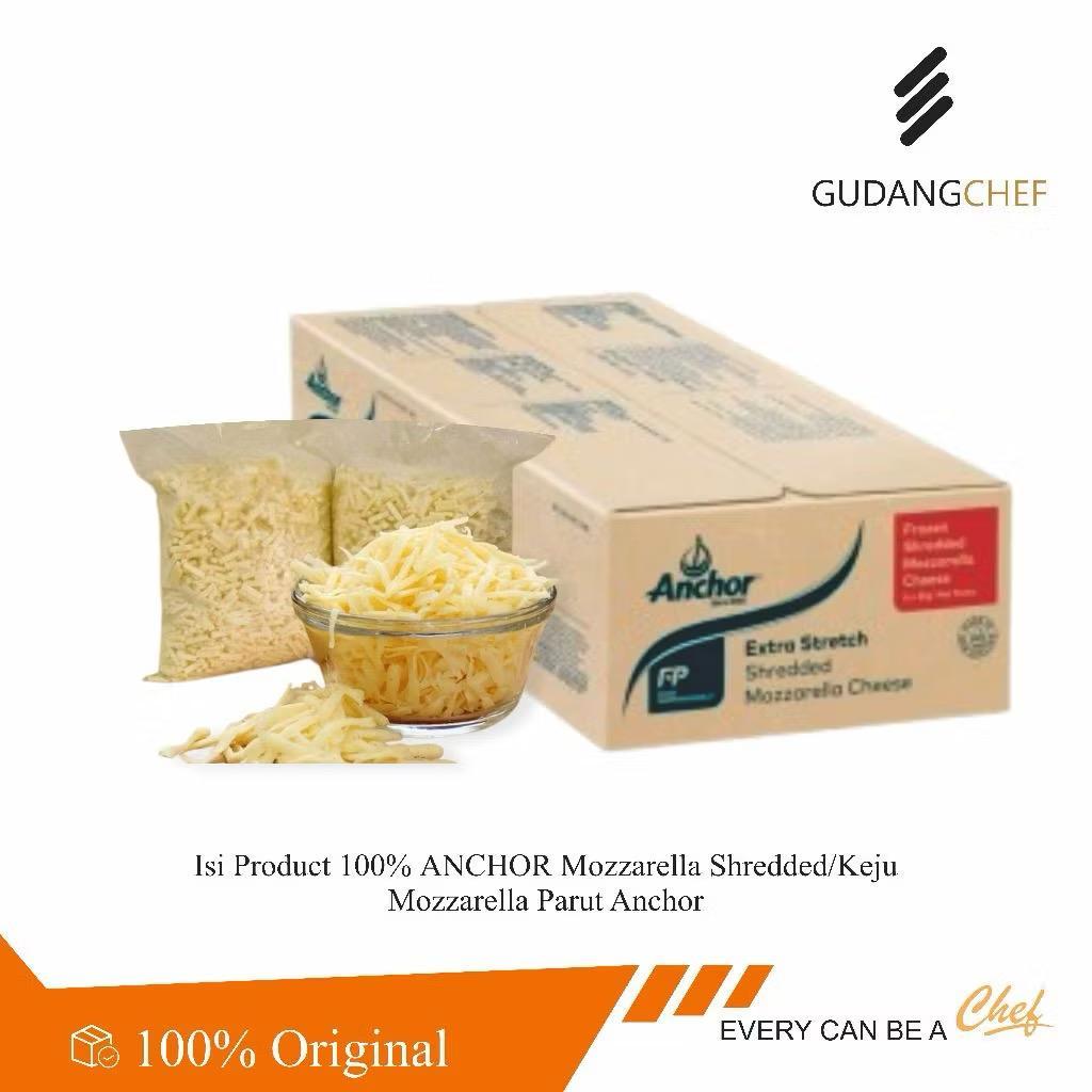 ANCHOR Mozzarella Shredded Extra Stretch+ 500gr - 1kg / Keju Mozzarella Parut Anchor