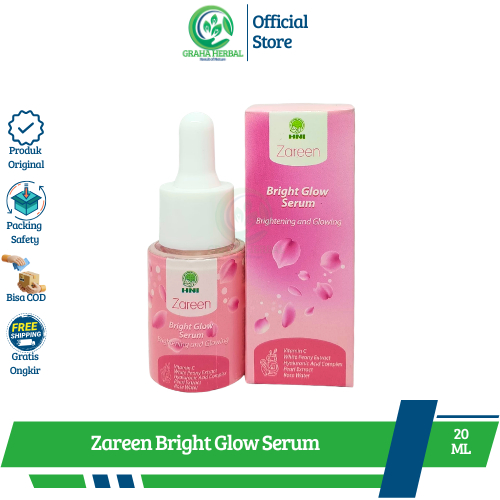 Zareen Bright Glow Serum HNI HPAI 20 ml Original I Serum Wajah Brightening & Glowing