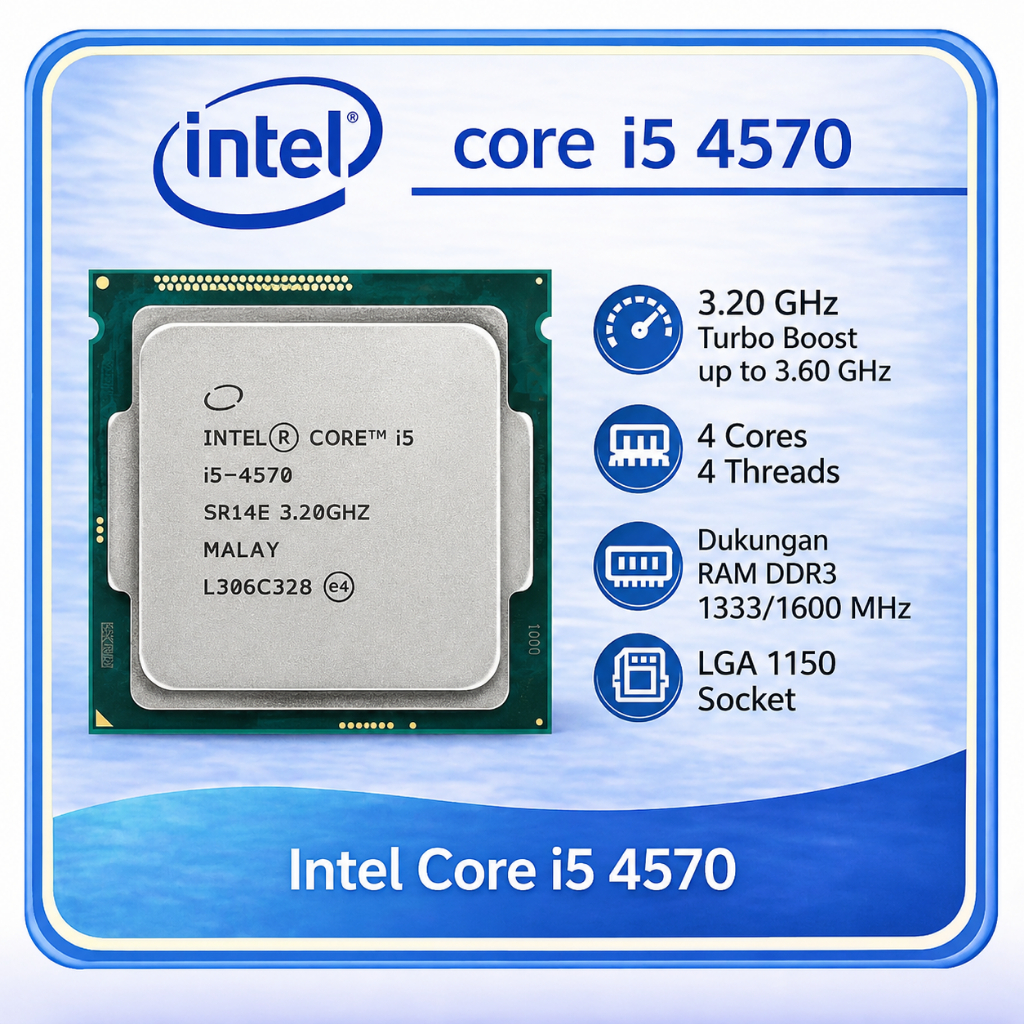 Processor Intel Core i5 4570 | 4460 | 4440S | 4590T | 4460T  LGA 1150 ( Core i5 GEN 4)