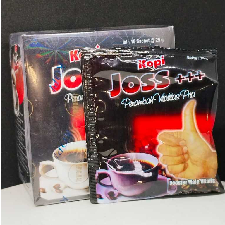 kopi bubuk murni yang ada gambar Joss²nya rasanya pasti gerr isi 10 sachet original