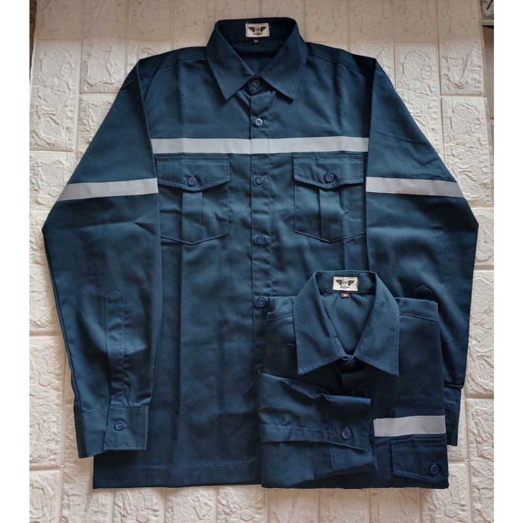 Kemeja Safety PDL Navy