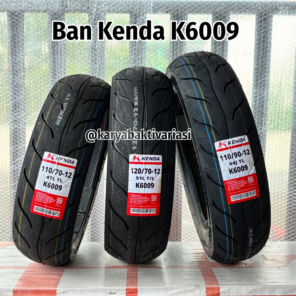 BAN KENDA K6009 TUBLESS RING 12 110/70-12, 110/90-12, 120/70-12