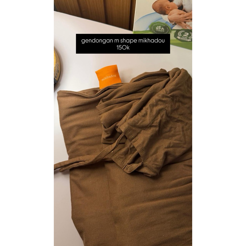 gendongan m shape mikhadou (preloved)