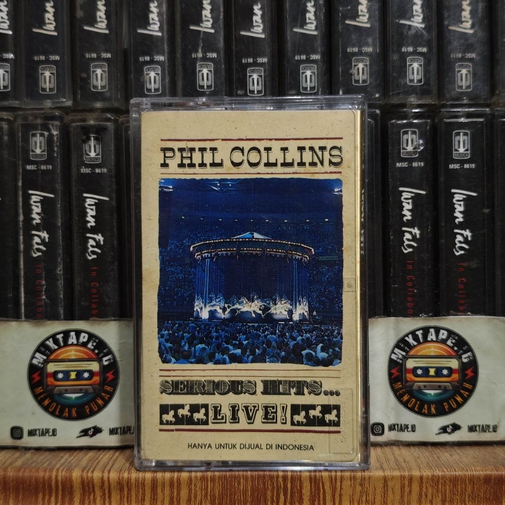 Kaset - Phil Collins - Serious Hits - Live - Radio Tape - Kaset Pita - Radio - Pemutar Kaset - Retro
