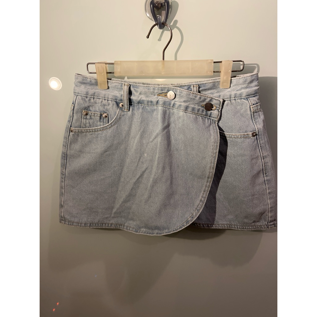 New HELLOLILO Denim Mini skort light blue size 1
