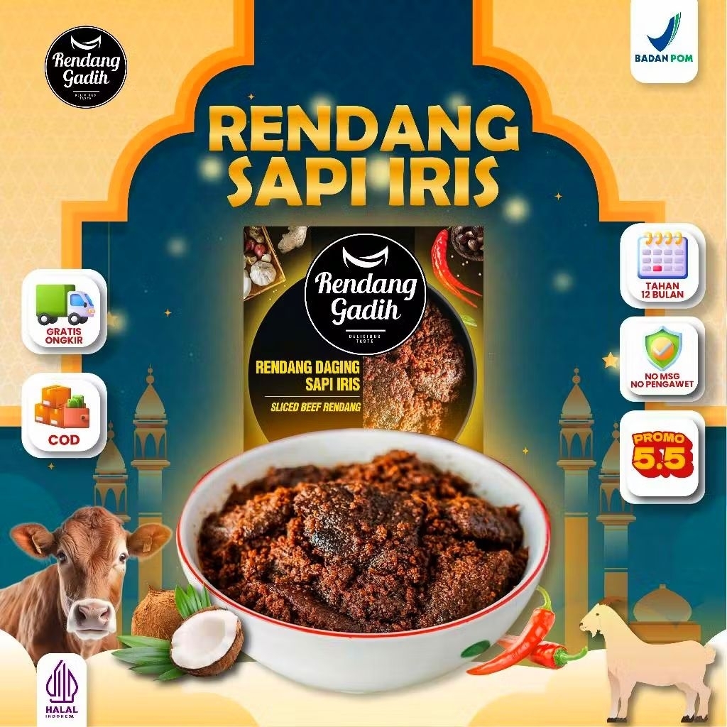 RENDANG DAGING SAPI IRIS - RENDANG GADIH PAYAKUMBUH