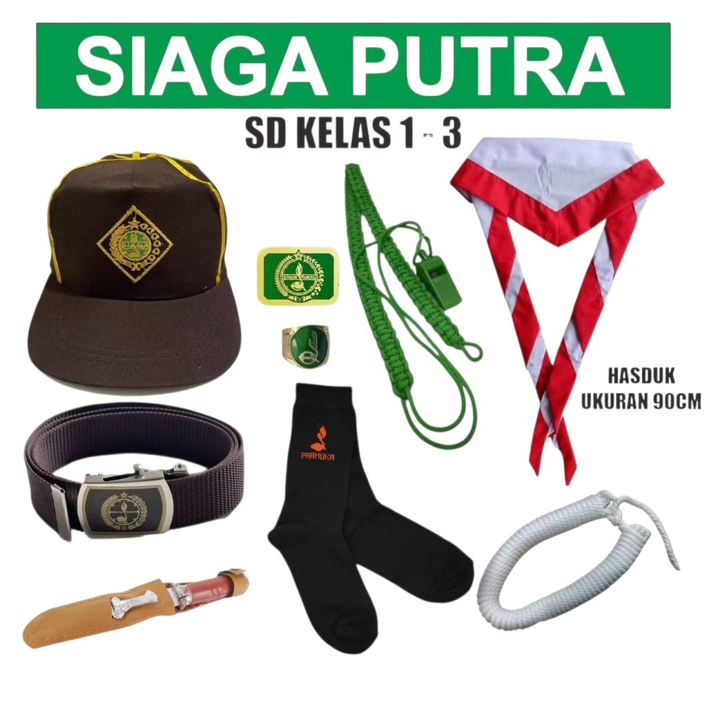 Set Atribut Pramuka Siaga Putri Lengkap untuk SD Kelas 1-3