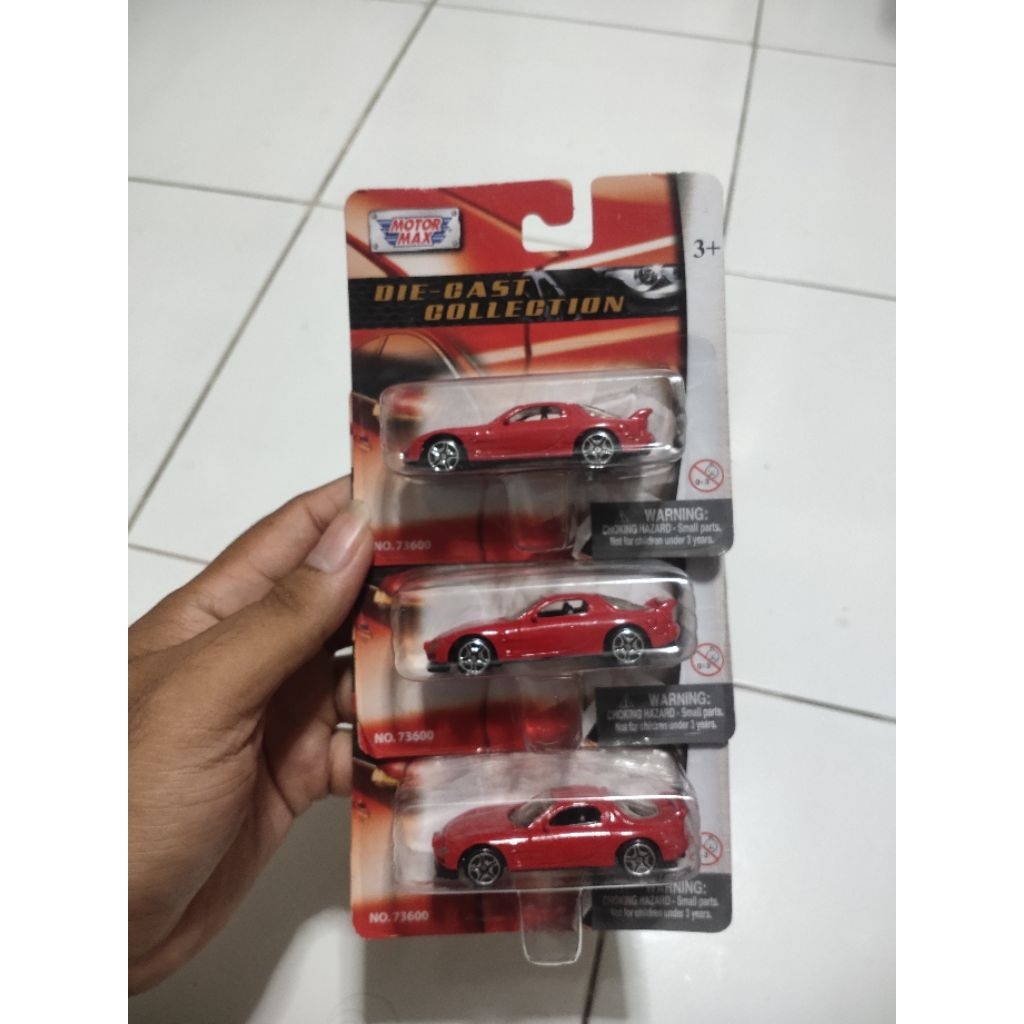 motormax mazda RX7 merah diecast mazda RX7