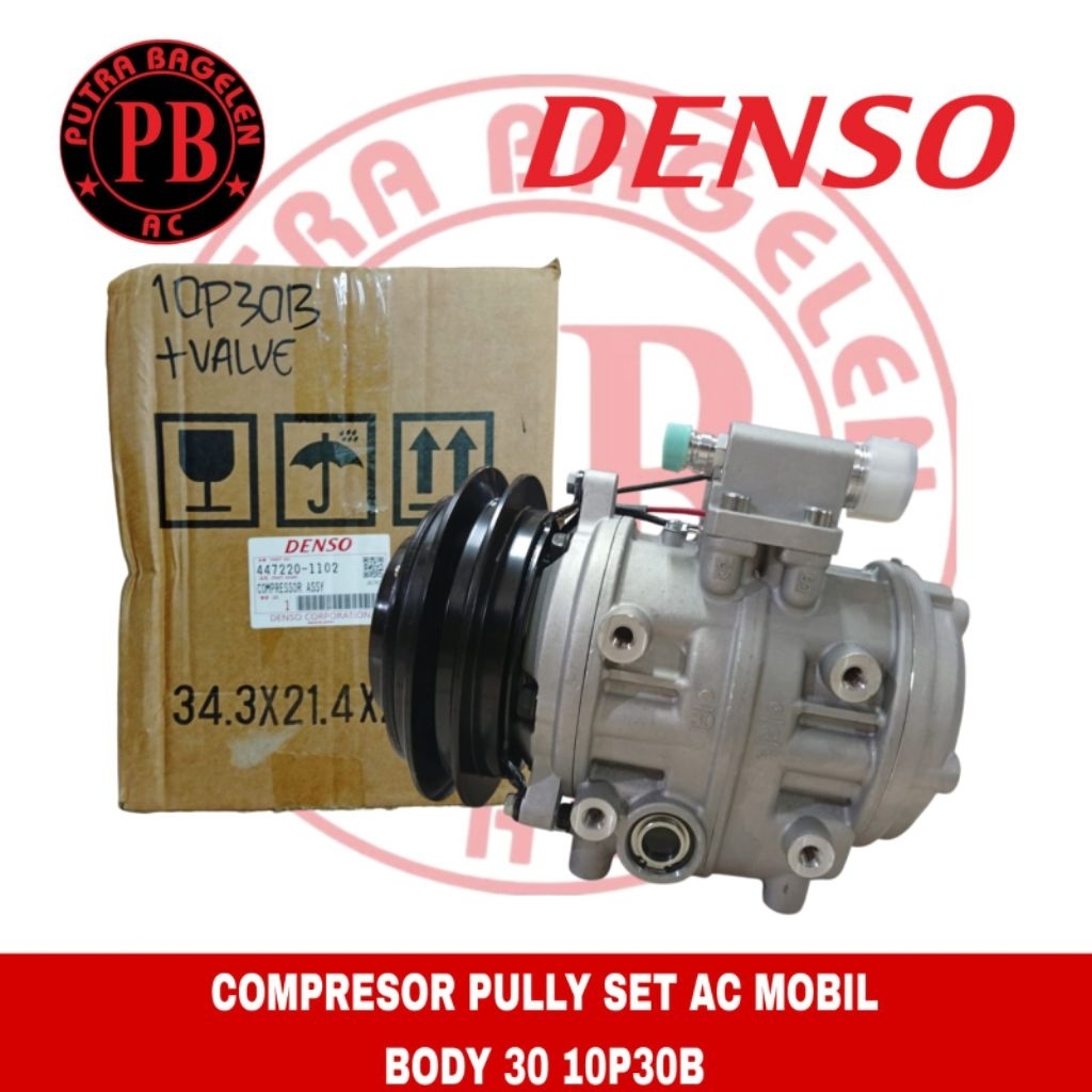 compresor kompresor ac mobil BUS 10P 30B 10P30B 24V Kwalitas premium