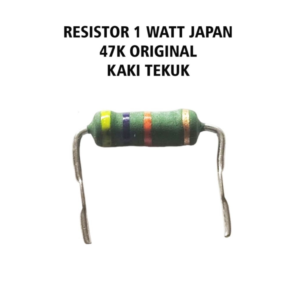 5 pcs resistor japan ukuran 47k 1 watt