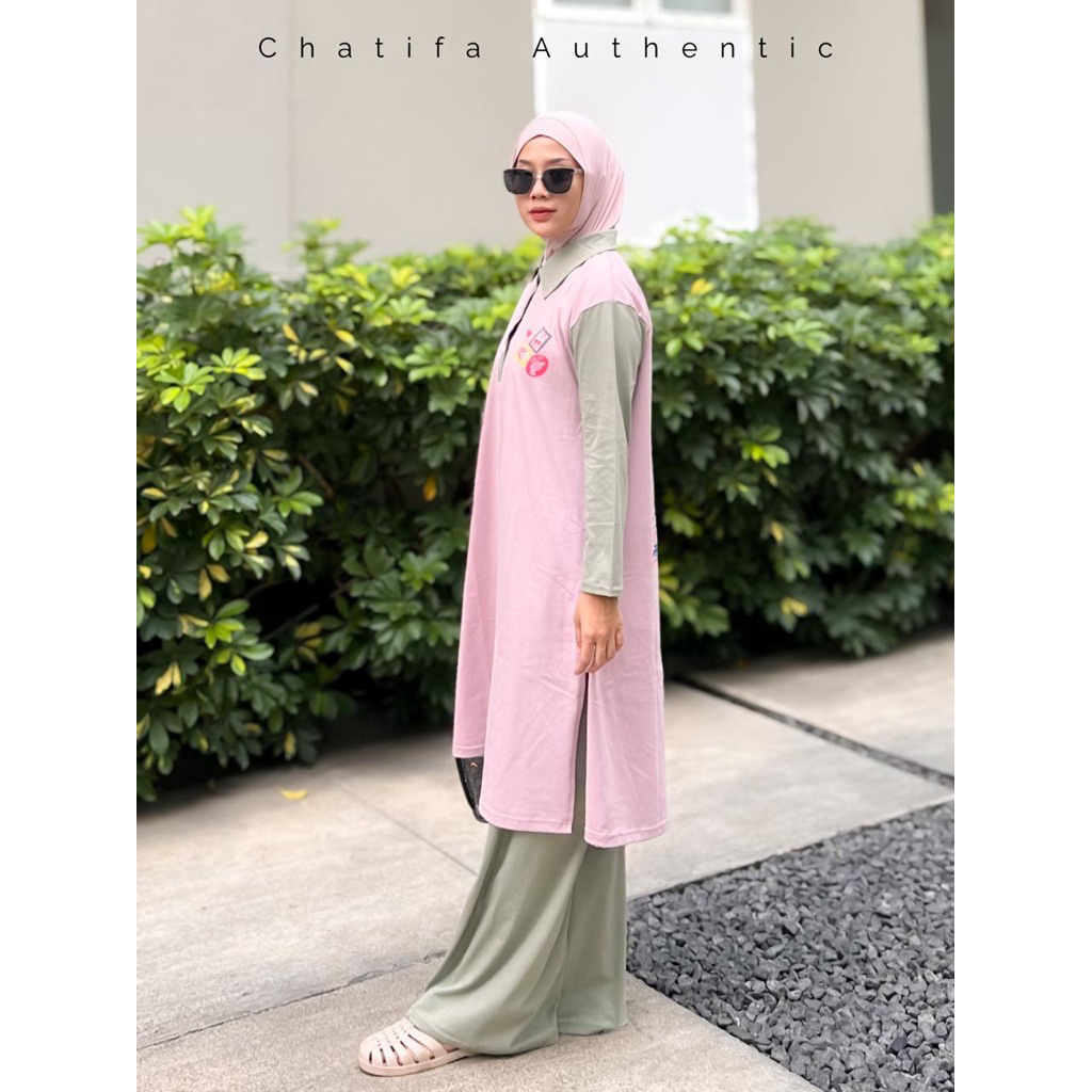 chatifa authentic mawwa set original 100%/ setelan rok / setelan rompi/ setelan jumbo/ setelan 3in 1