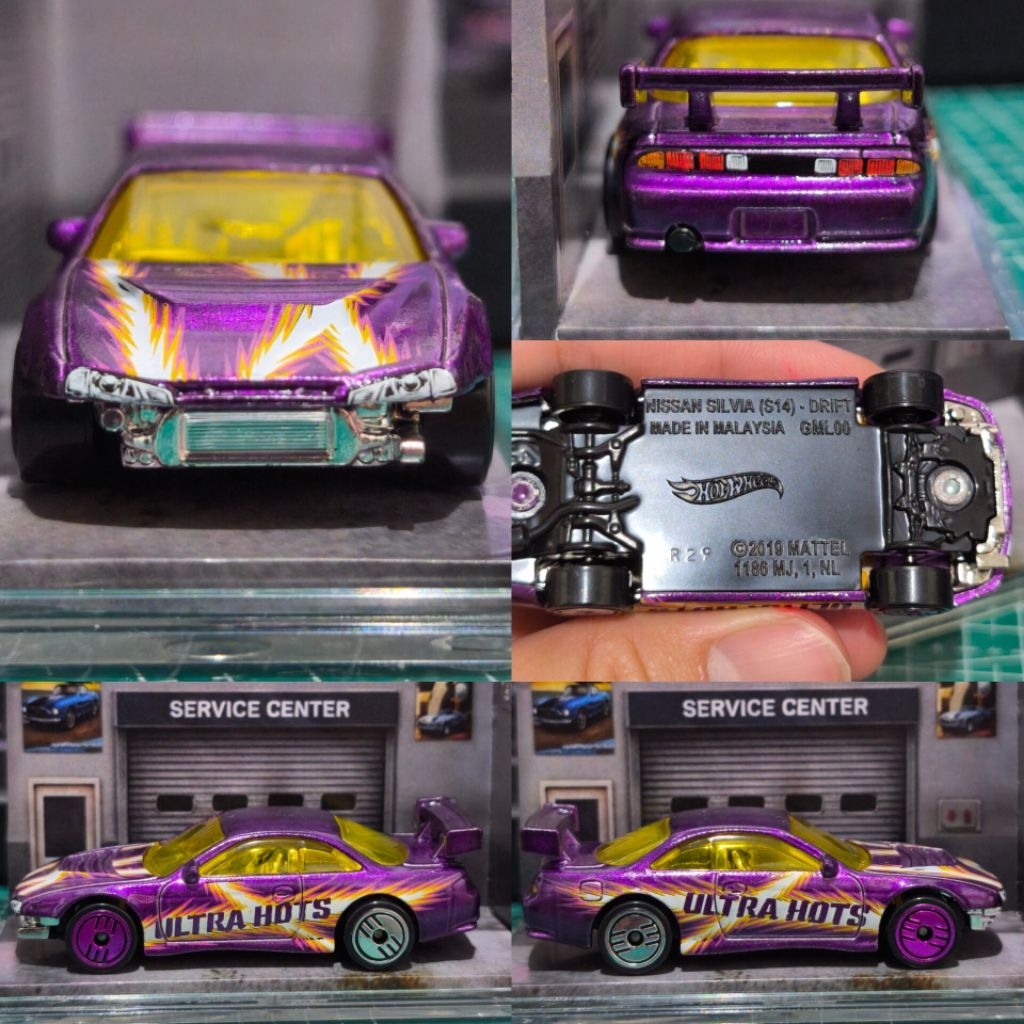 Hot Wheels Loose Mulus - Nissan Silvia S14 Drift Ultra Hots