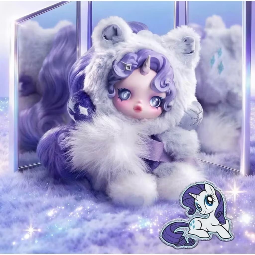 SKULLPANDA x My Little Pony – Rarity 100% ORIGINAL POP MART

