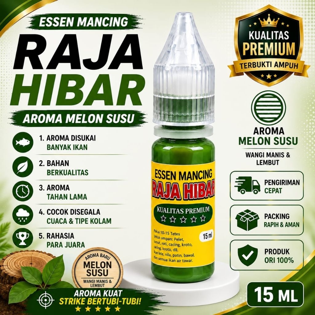 Essen Mancing Raja Hibar Melon Susu 15ml – Essen Juara Harian & Lomba