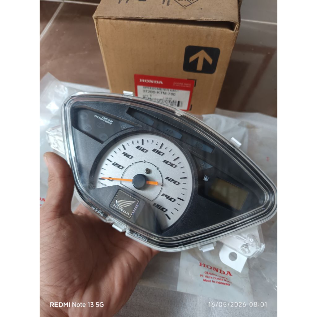 37200-KTM-780 speedometer spidometer km assy honda supra x125 old batma original ahm nos