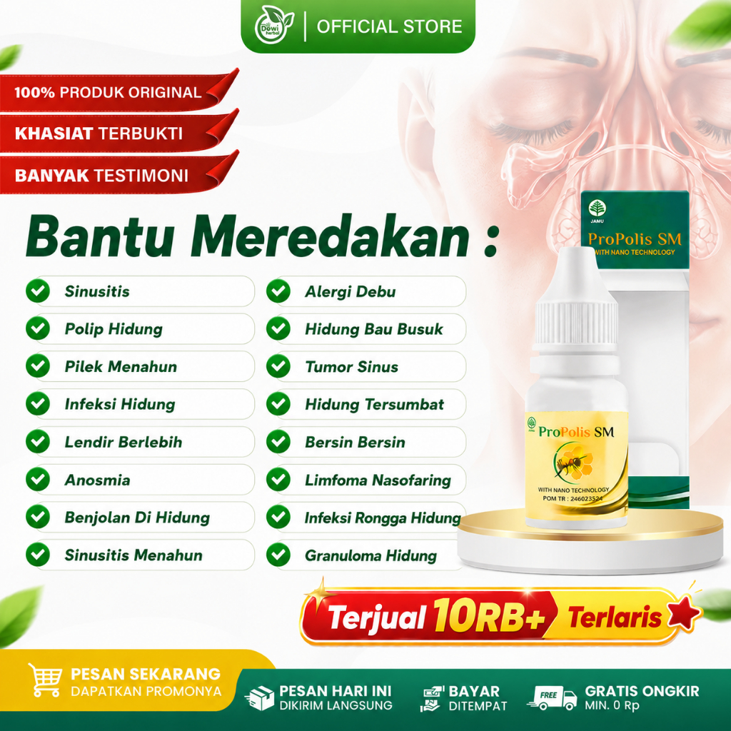 Obat Hipertrofi Konka, Pembengkakan Kronis Hidung, Kesulitan Bernapas Lewat Hidung, Sering Mimisan, 