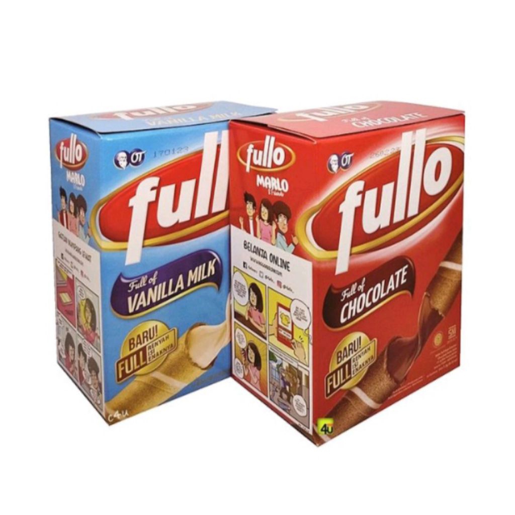 Fullo wafer roll coklat dan vanilla isi 24