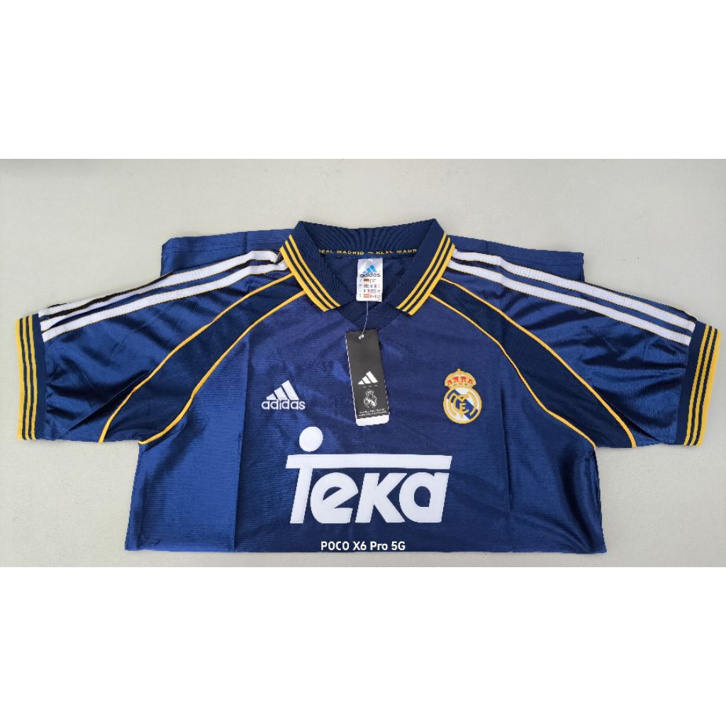 Jersey retro real madrid blue