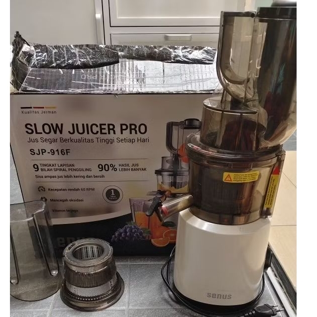 Preloved Senus Slow Juicer Pro 240 watt jus buah cold press